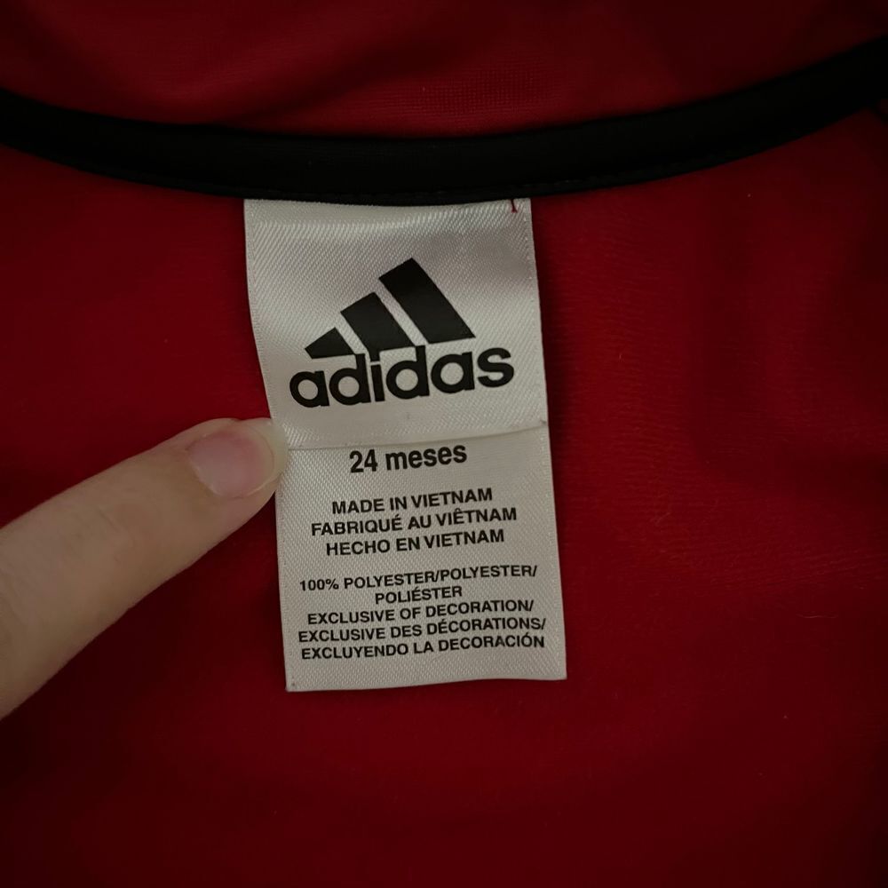 ADIDAS Full Zip Track Jacket Size 24M - Picture 6 of 6